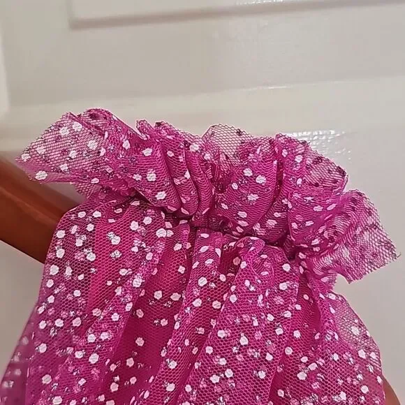 Vici exclusive: Glitter‎ Always Tulle Tiered Mini Dress - HOT PINK - Size Small - Picture 11 of 16